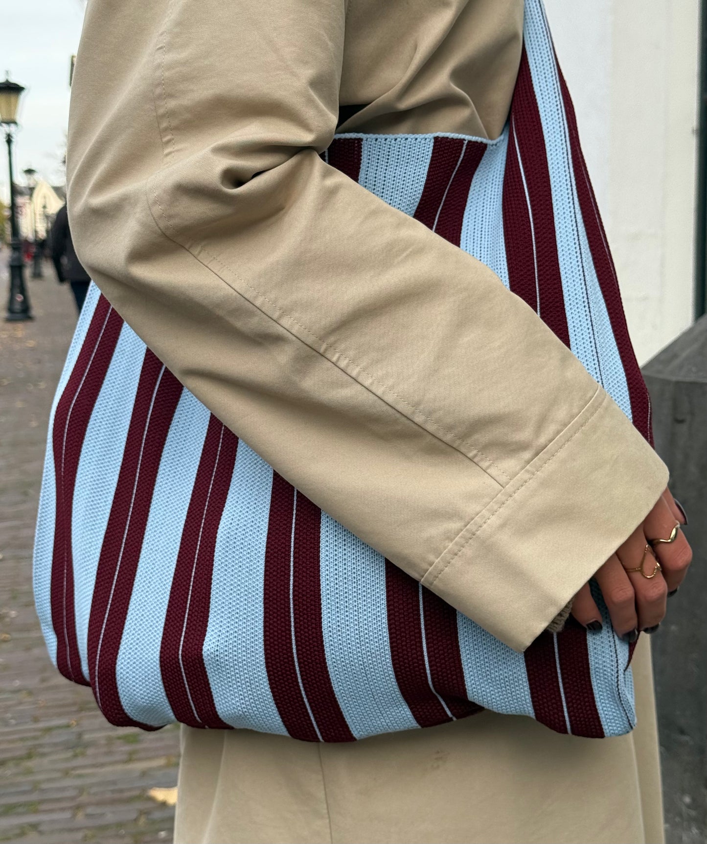 Gestreepte Crossbody