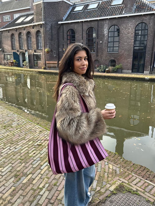 Gestreepte Crossbody