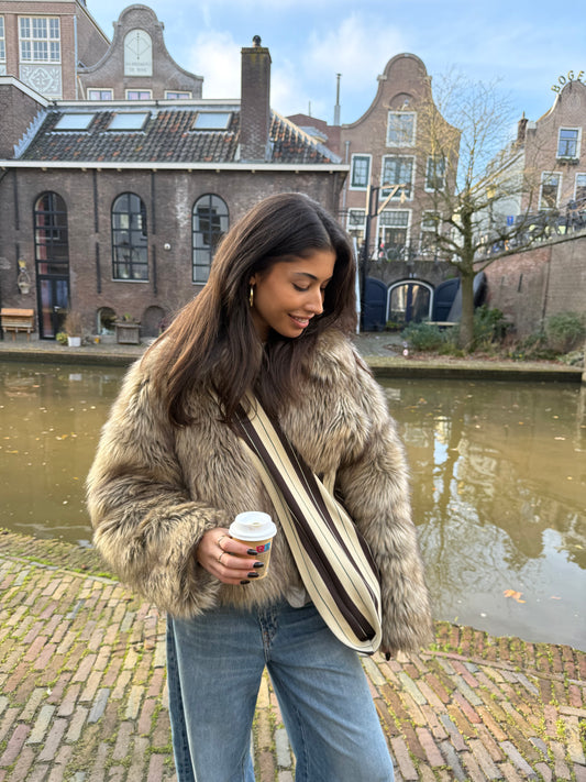 Gestreepte Crossbody